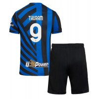 Camisa de time de futebol Inter Milan Marcus Thuram #9 Replicas 1º Equipamento Infantil 2024-25 Manga Curta (+ Calças curtas)